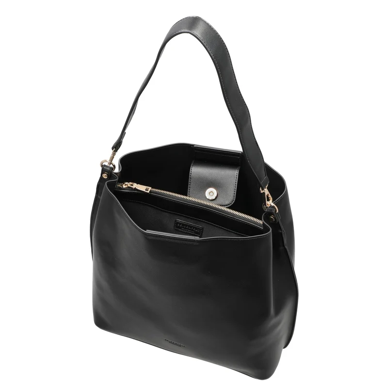 Seidenfelt Alunda Hobo - Schultertasche 33 cm (matt black)