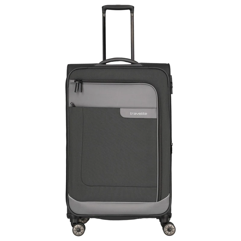 Travelite Viia - 4-Rollen-Trolley L 77 cm erw. (Schiefer)