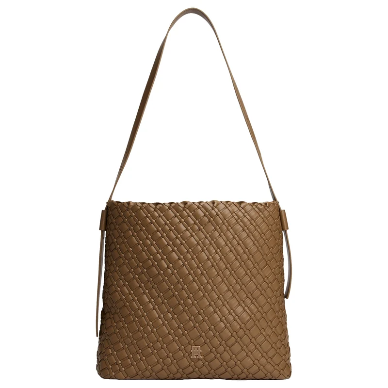 Tommy Hilfiger Braided - Schultertasche 36 cm (nordic taupe)