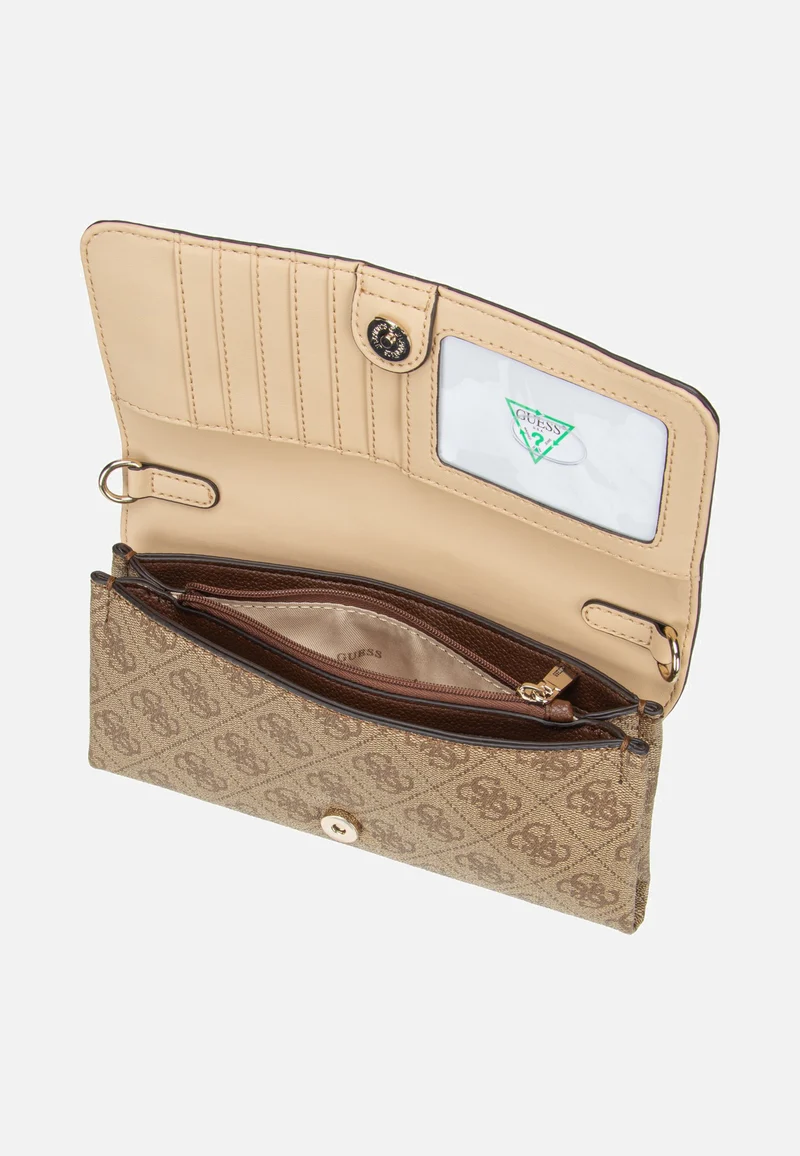 Noelle II Xbody Flap Organizer Latte Logo/Brown - Clutch