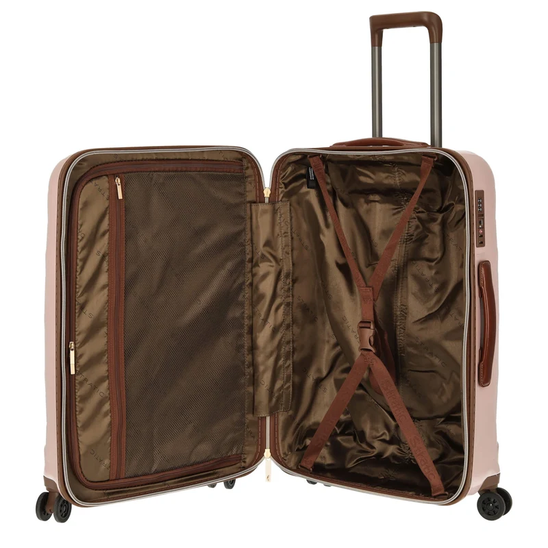 Stratic Leather and More - 4-Rollen-Trolley 66 cm M (rose)