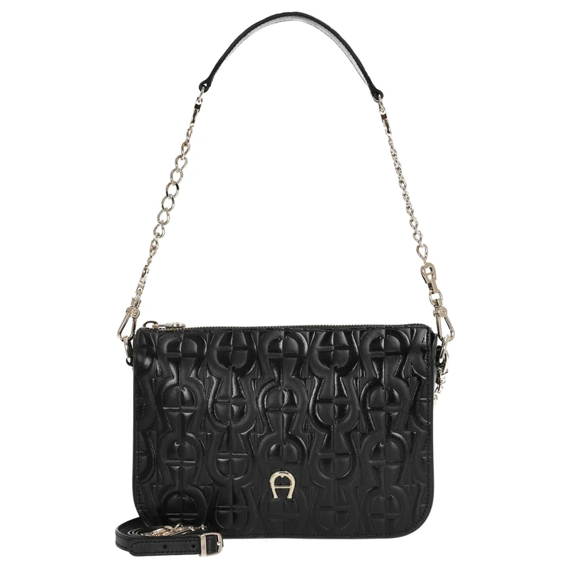 Aigner Pria - Schultertasche 21 cm XS (black)