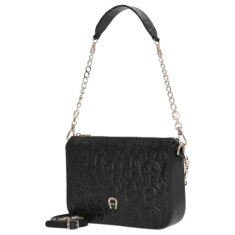 Aigner Pria - Schultertasche 21 cm XS (black)