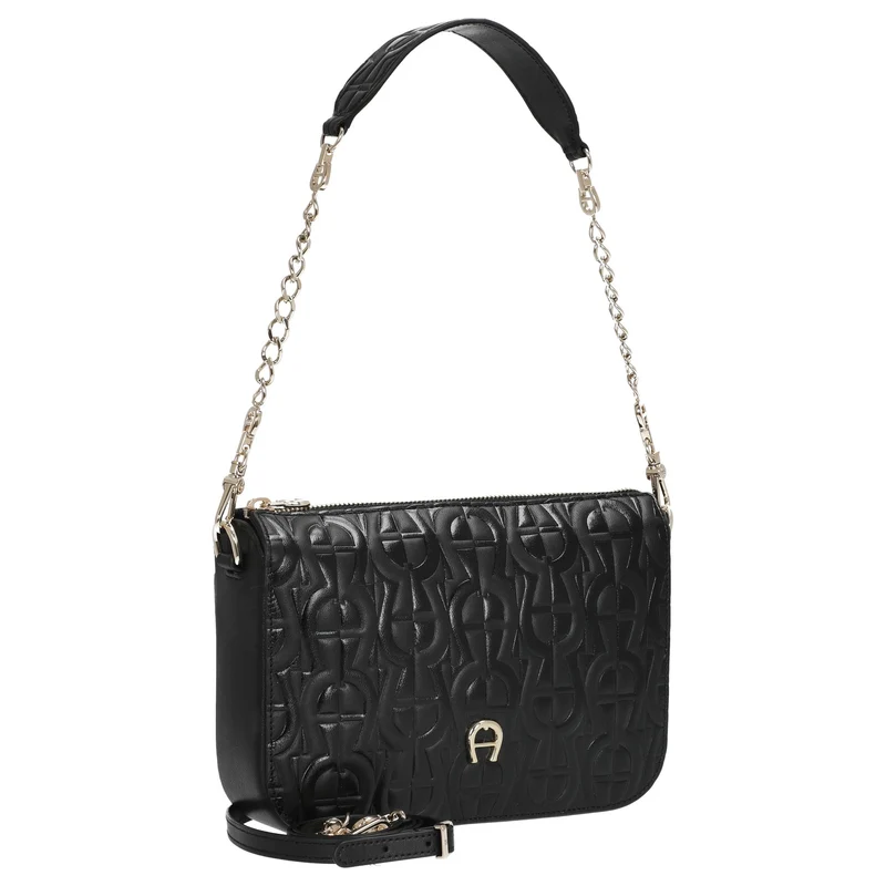 Aigner Pria - Schultertasche 21 cm XS (black)
