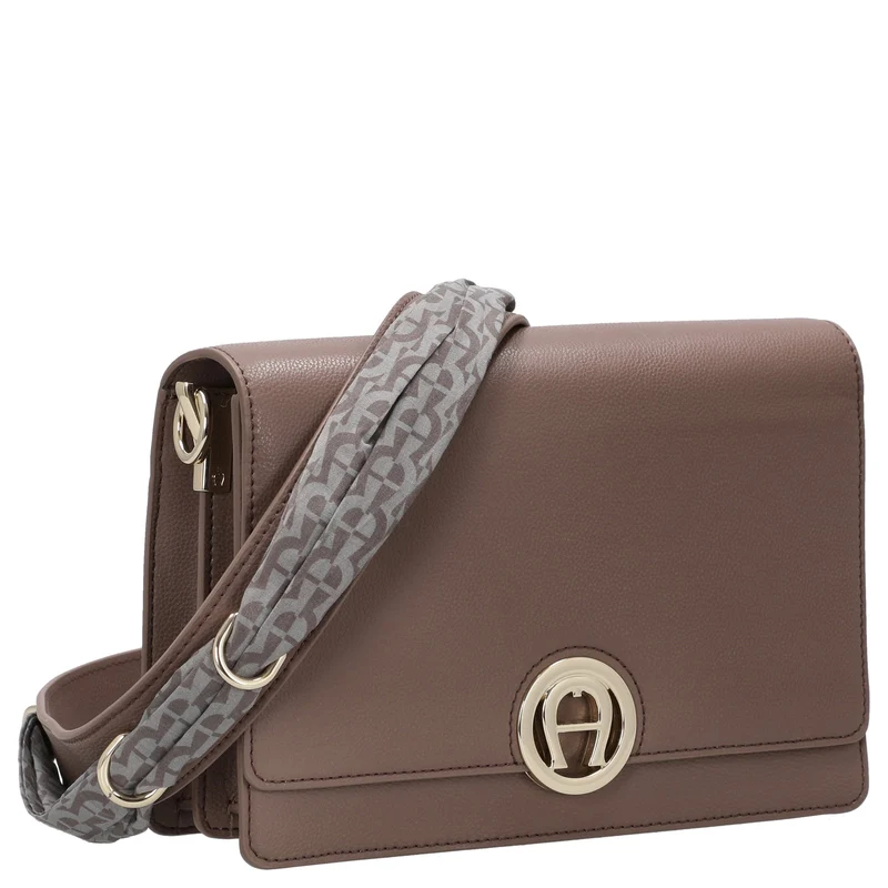 Aigner Livia - Umhängetasche + Tuch 24 cm M (mushroom brown)