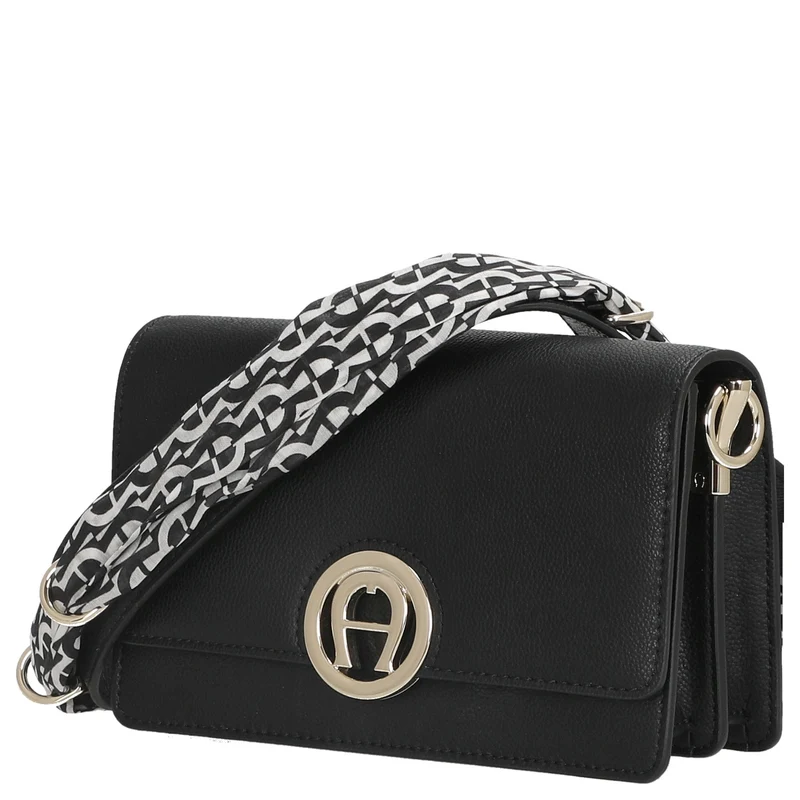 Aigner Livia - Umhängetasche + Tuch 20 cm S (black)