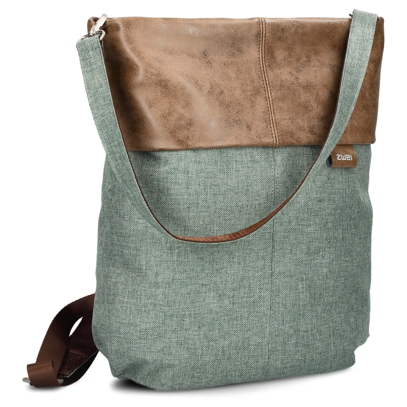 zwei Olli OR12 - Umhängetasche/Rucksack 34 cm (eucalyptus)