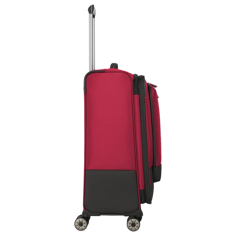 Travelite Crosslite - 4-Rollen-Trolley M 66 cm erw. (red)