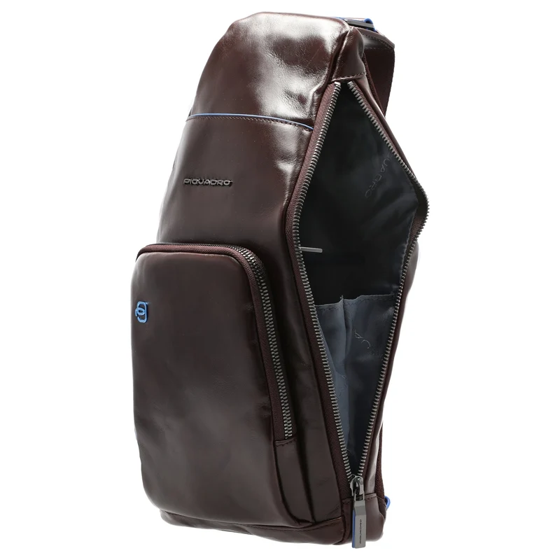 Piquadro Blue Square - Umhängetasche 36 cm (mahogany)