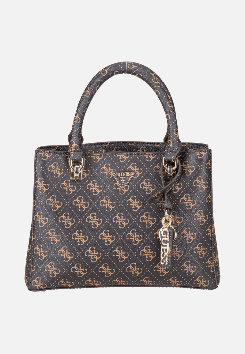 Noelle II Sml Multi Comp Stchl Brown Logo - Satchel