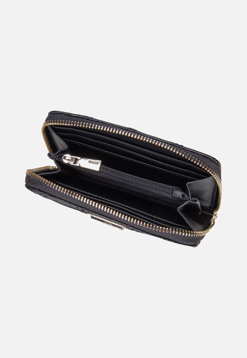 Giully II Slg Med Zip Around Black - Portemonnaie