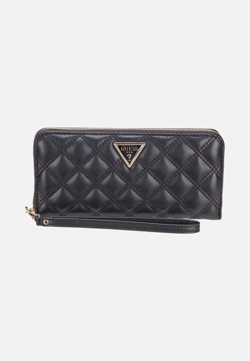 Giully II Slg Large Zip Around Black - Portemonnaie