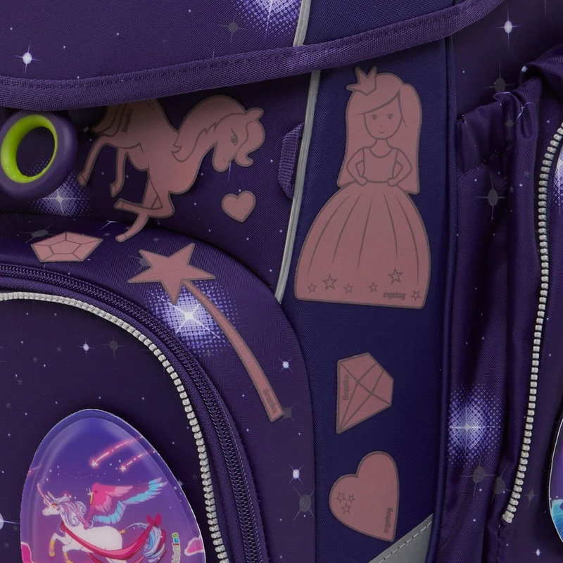Ergobag Zubehör - Reflexie Sticker Set 8tlg. (Prinzessin)