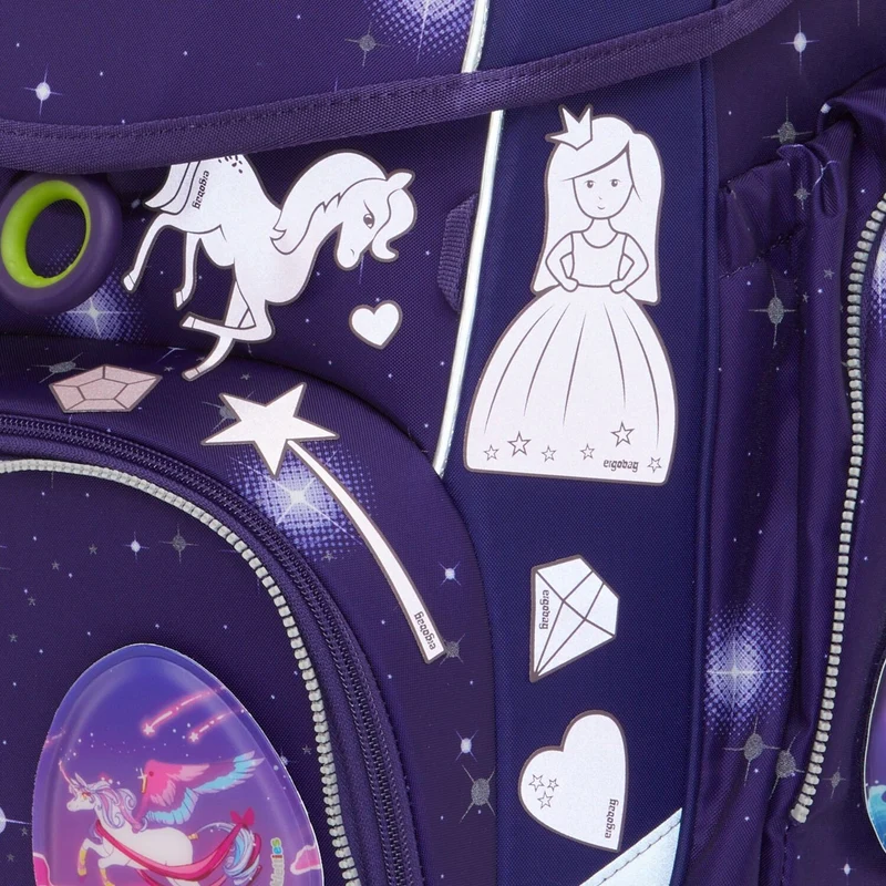 Ergobag Zubehör - Reflexie Sticker Set 8tlg. (Prinzessin)