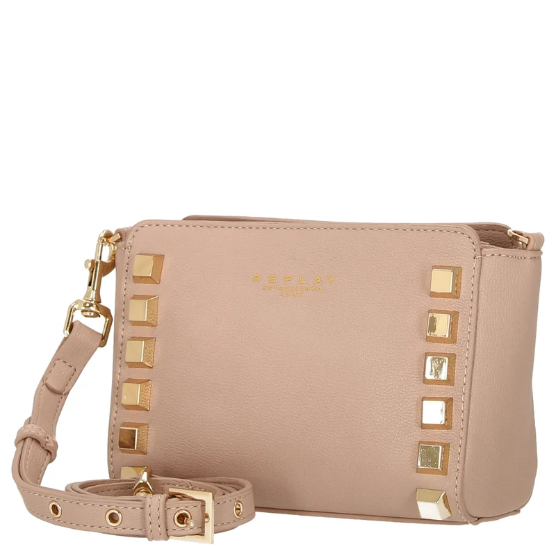 Replay - Umhängetasche mit Nieten 19 cm (pink brown)