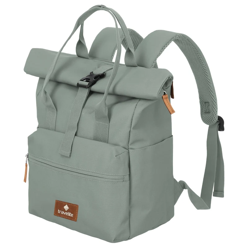 Travelite Basics Short Handle - Rolltop Rucksack (mint)