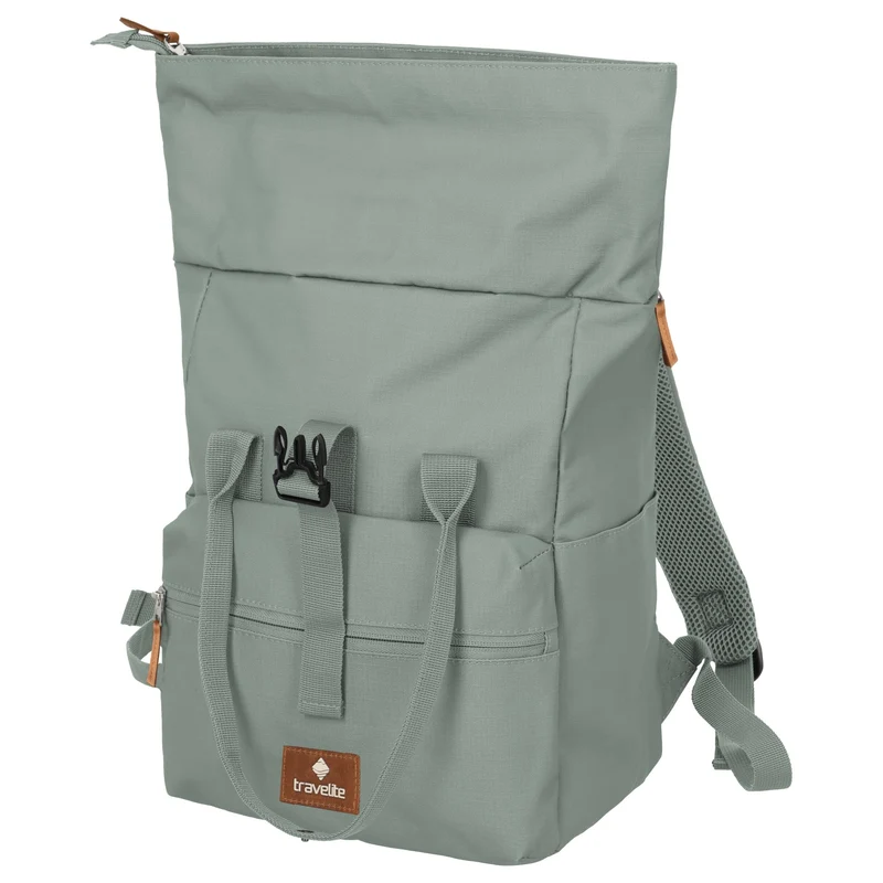 Travelite Basics Short Handle - Rolltop Rucksack (mint)
