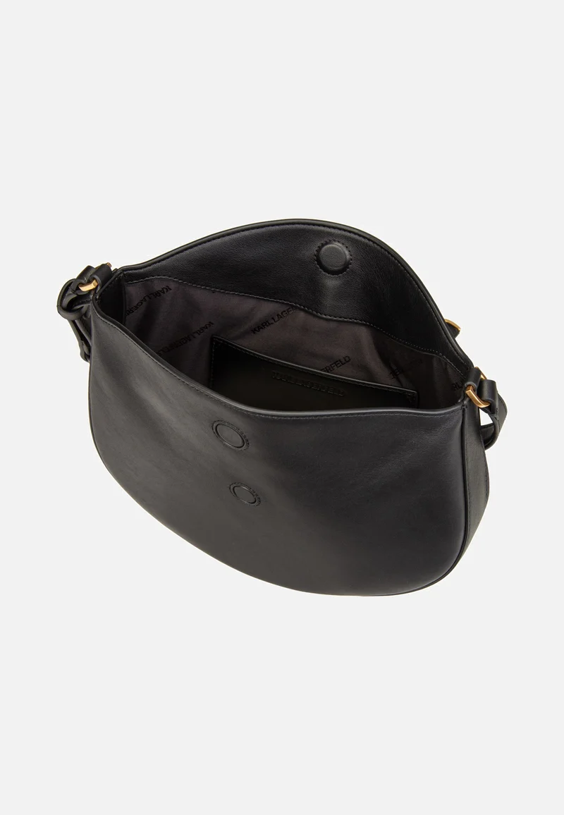 K/Signature FL Halfmoon SHB Black/Gold - Umhängetasche