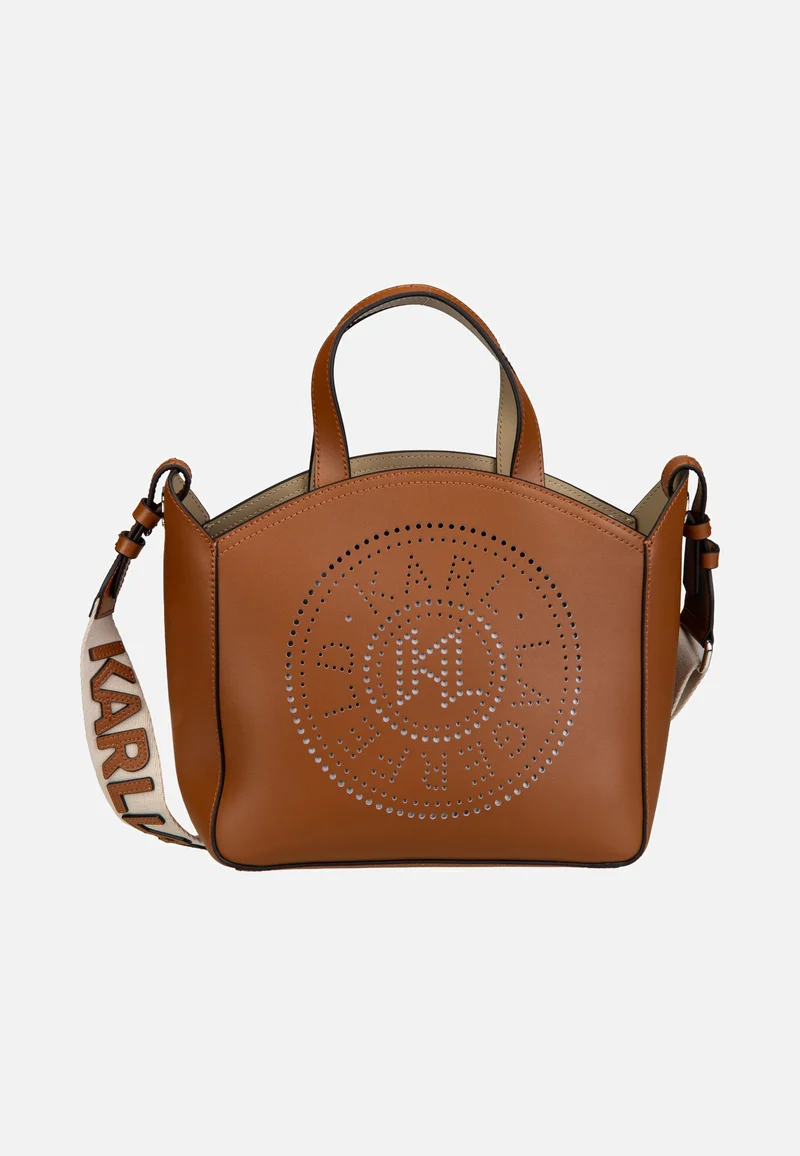 K/Circle SM Perforated 30058 Dark Tan - Tote Bag