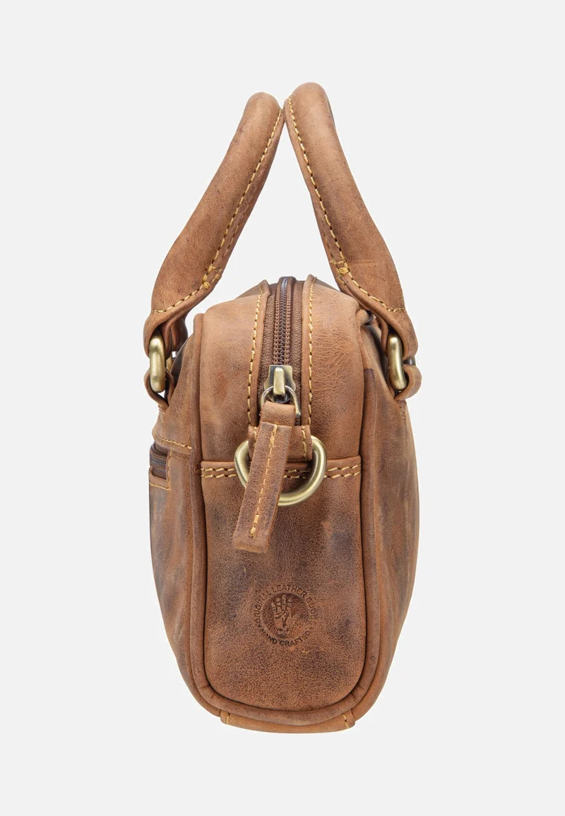 Vintage Umhängetasche Mini Sattelbraun - Crossbody Bag