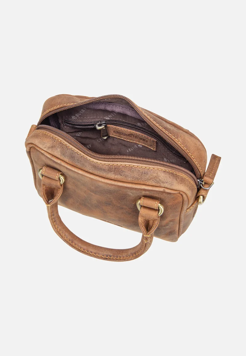 Vintage Umhängetasche Mini Sattelbraun - Crossbody Bag