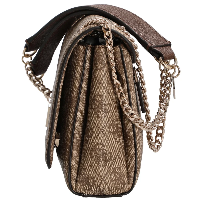 Guess Noelle II Convertible Xbody Flap - Umhängetasche 24 cm (latte logo/brown)
