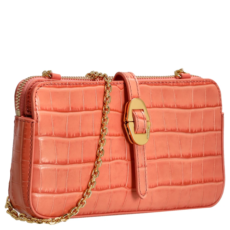 Coccinelle Mini Bag Croco Soft - Umhängetasche 20 cm (geranium)
