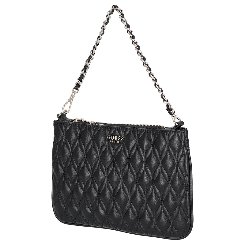 Guess Maxine Quilted Flat Pouch - Schultertasche 24 cm (black)
