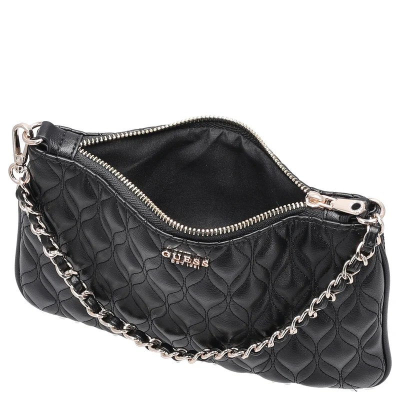 Guess Maxine Quilted Flat Pouch - Schultertasche 24 cm (black)