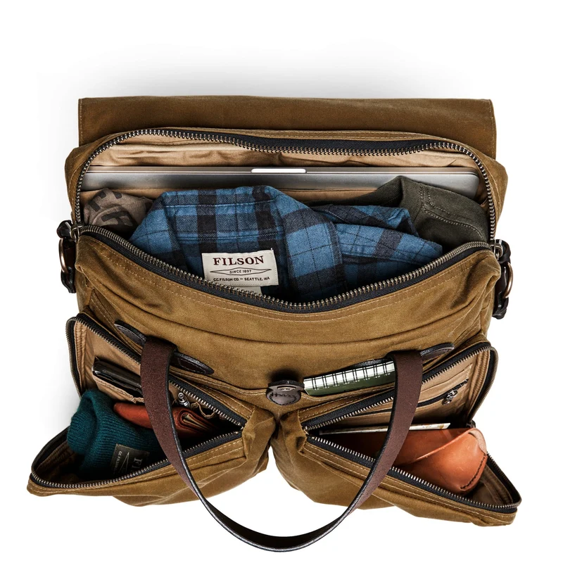 Filson 24 Hour Tin - Aktentasche 16" 43 cm (dark tan)