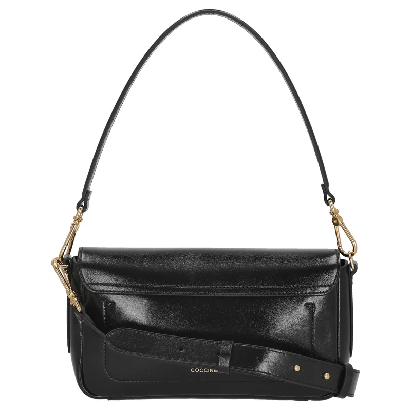Coccinelle C-Me Lock Shiny Medium - Schultertasche 24 cm (noir)
