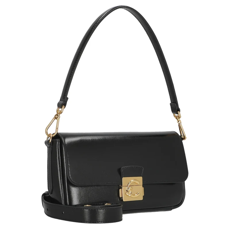 Coccinelle C-Me Lock Shiny Medium - Schultertasche 24 cm (noir)