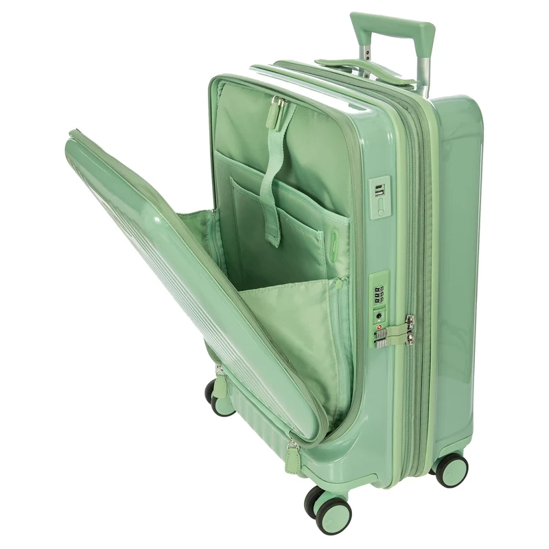 Brics Positano - 4-Rollen Kabinentrolley 55 cm USB erw. (salbei)