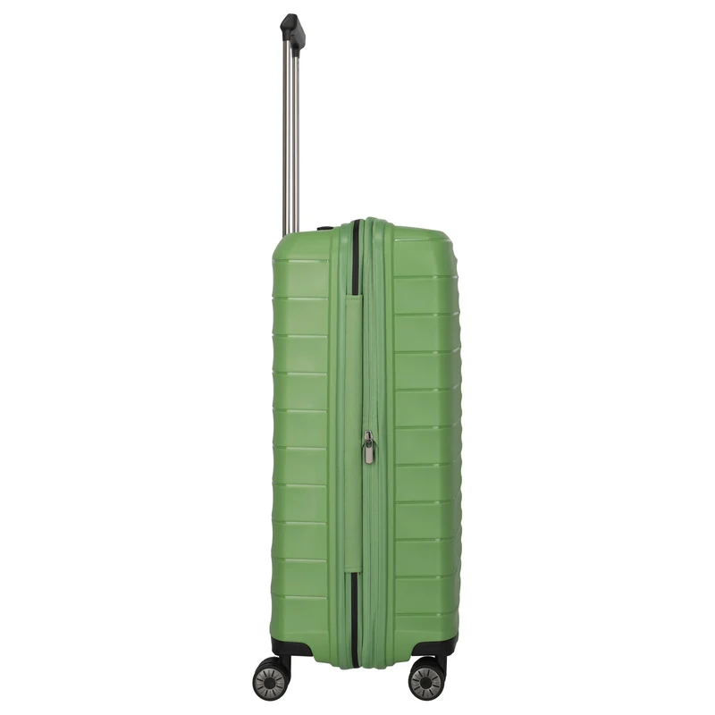 Travelite Mooby - 4-Rollen-Trolley M 66 cm erw. (grün)