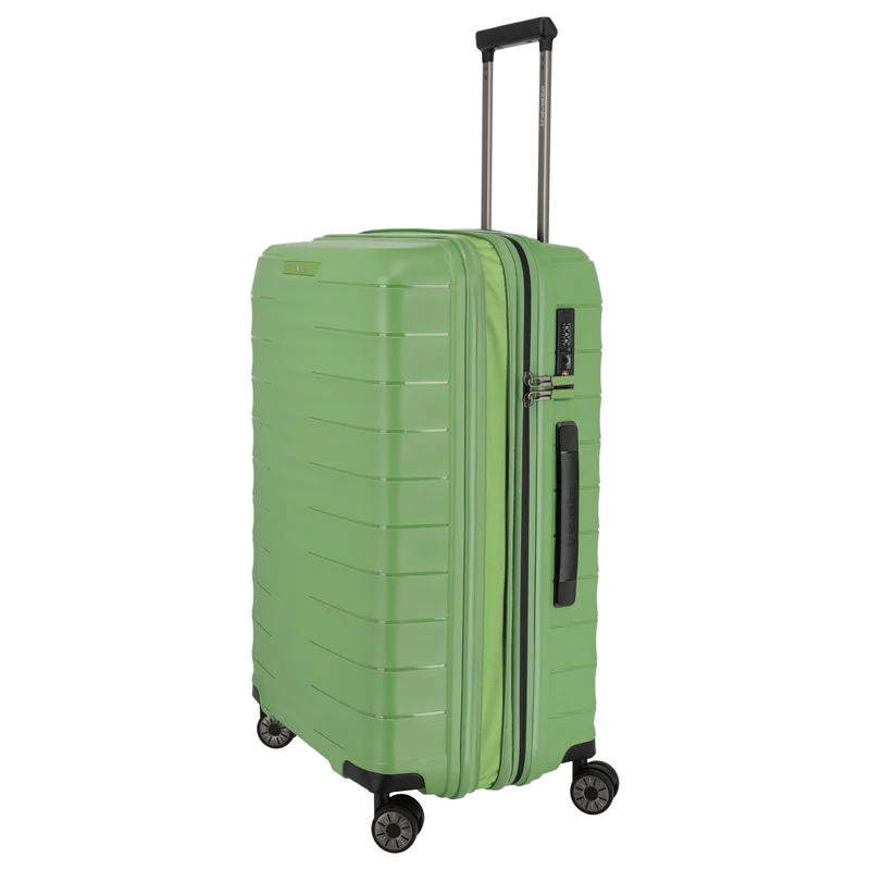 Travelite Mooby - 4-Rollen-Trolley Set L/M/S 3tlg. erw. (grün)