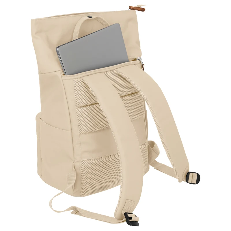 Travelite Basics Short Handle - Rolltop Rucksack 46 cm erw. (off-white)