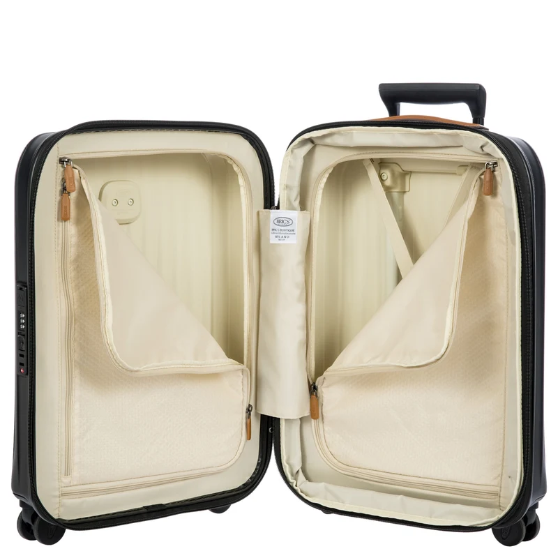 Brics Taormina - 4-Rollen-Kabinentrolley S 55 cm erw. USB (schwarz)