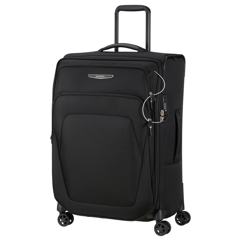 Samsonite Spark SNG 2 - 4-Rollen-Trolley 67/24 cm erw. (black, 67 cm)