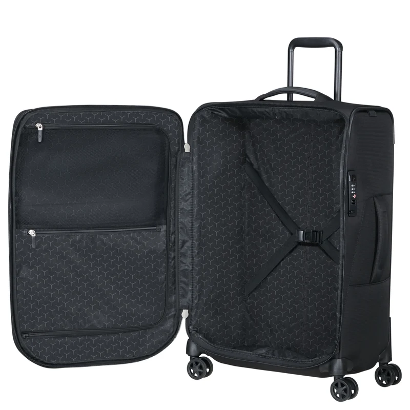Samsonite Spark SNG 2 - 4-Rollen-Trolley 67/24 cm erw. (black, 67 cm)