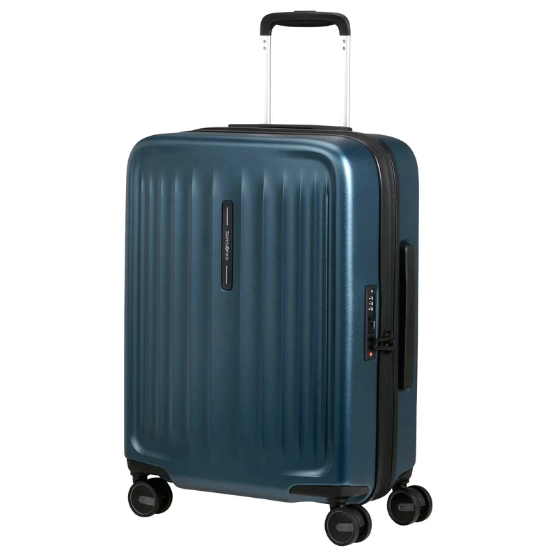 Samsonite Fyrm - 4-Rollen-Kabinentrolley 55 cm erw. (steel blue)