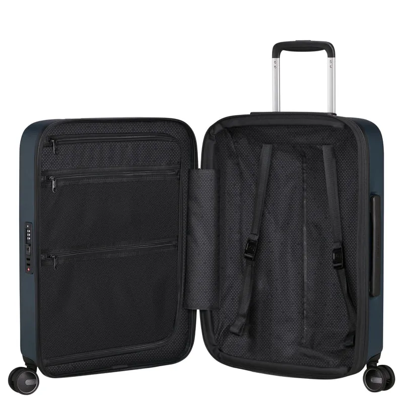 Samsonite Fyrm - 4-Rollen-Kabinentrolley 55 cm erw. (steel blue)