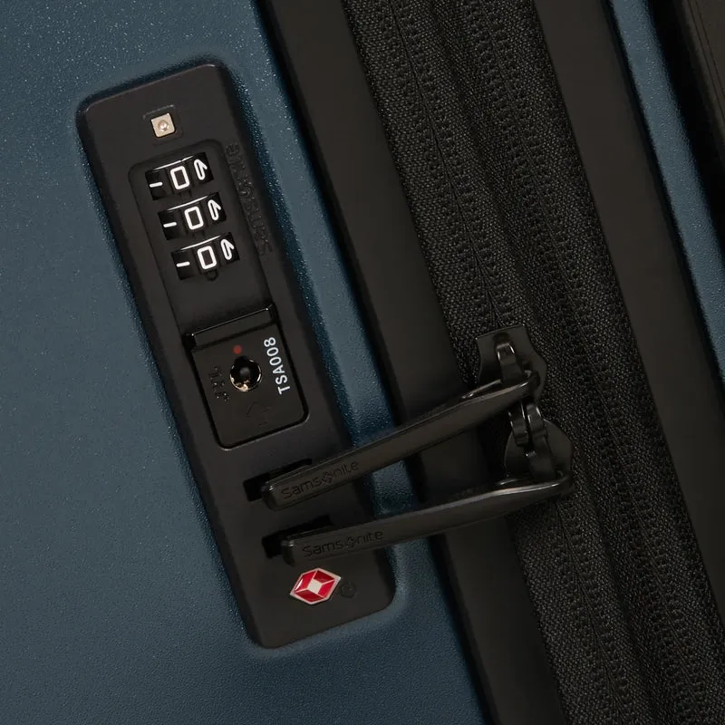 Samsonite Fyrm - 4-Rollen-Kabinentrolley 55 cm erw. (steel blue)