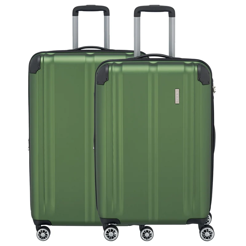 Travelite City - 4-Rollen Trolley Set 2tlg. (grün)