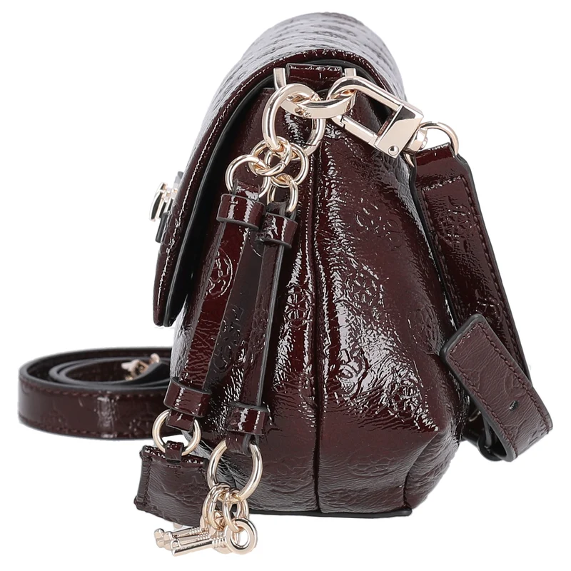 Guess Carmella Crossbody Flap - Umhängetasche (burgundy logo)