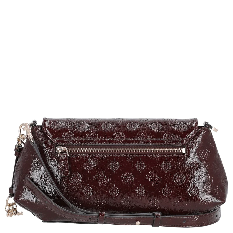 Guess Carmella Crossbody Flap - Umhängetasche (burgundy logo)