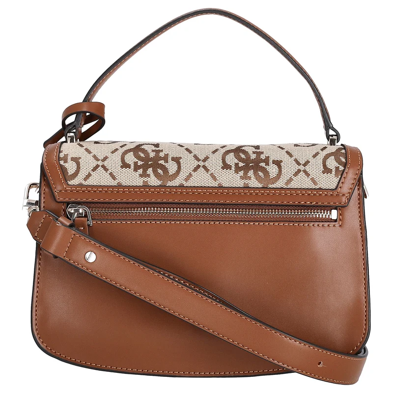 Guess Audrey Logo XBody Flap - Umhängetasche 24.5 cm (latte logo)