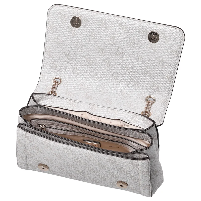 Guess Noelle II Convertible Xbody Flap - Umhängetasche 24 cm (bone logo)
