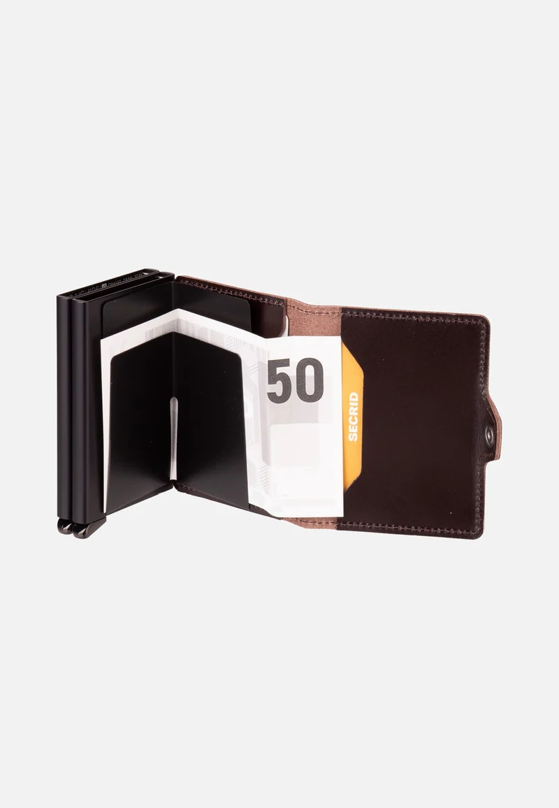 Twinwallet Dusk Dark Brown+ - Portemonnaie