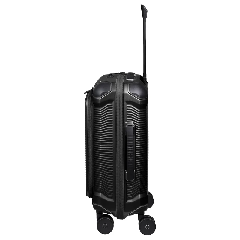 Travelite Millennium - 4-Rollen-Kabinentrolley mit Vortasche S 55 cm (black)