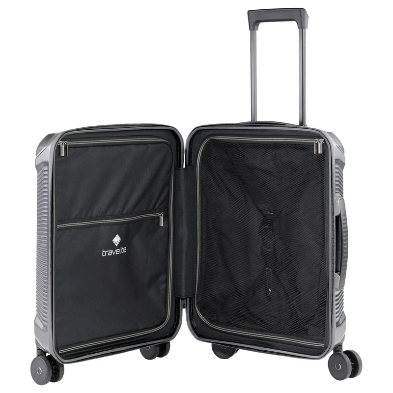Travelite Millennium - 4-Rollen-Kabinentrolley 55 cm (silver)